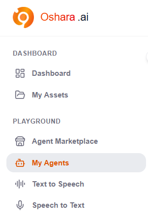 My Agents in the sidebar