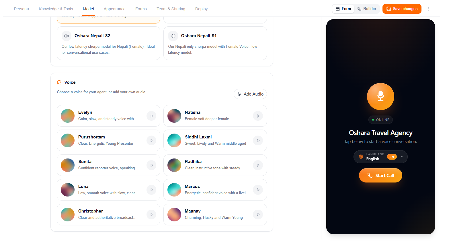 Voice library